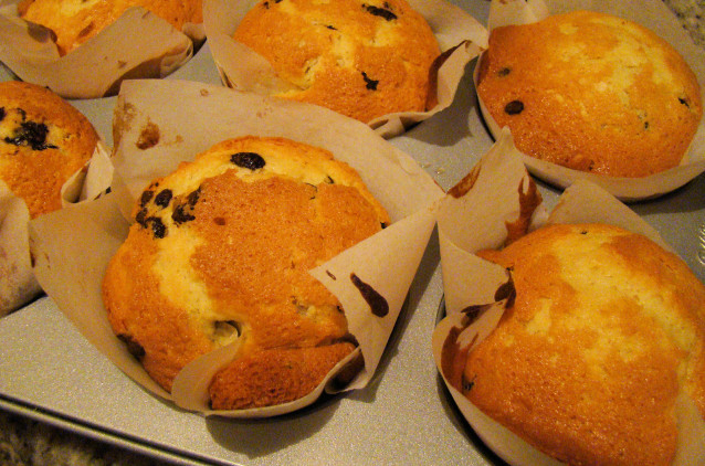 Muffin con gocce di cioccolato