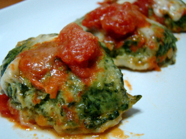 Gnudi cotti al forno