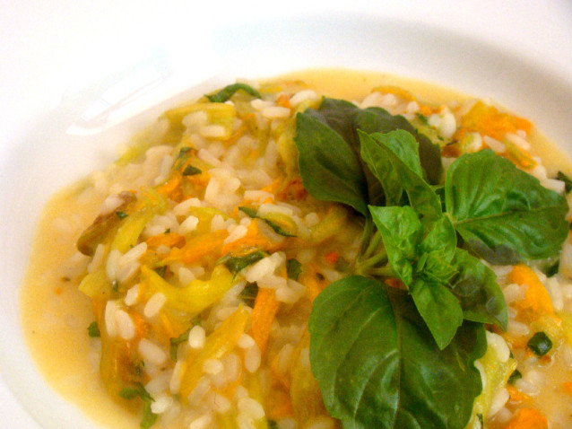 Risotto ai fiori di zucca