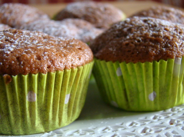 Muffin cioccolato e pere