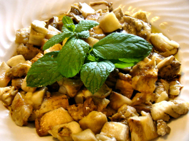 Insalata di melanzane cotte al forno