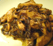 Straccetti di pollo con radicchio