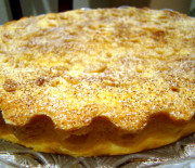 Torta con ricotta e crema pasticcera