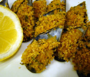 Cozze gratinate cotte al forno