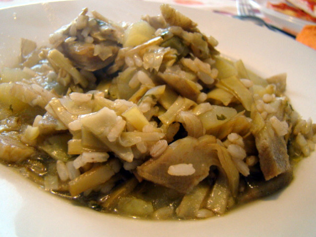 Minestra di carciofi e patate