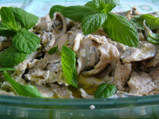 Alici marinate cotte al vapore