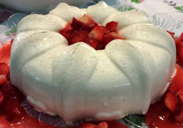 Panna cotta alle fragole