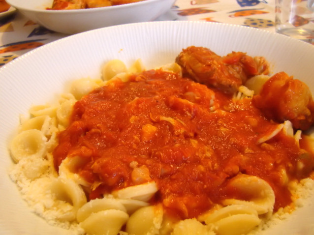 Orecchiette con sugo di coniglio