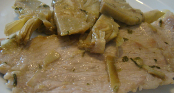 Scaloppine ai carciofi