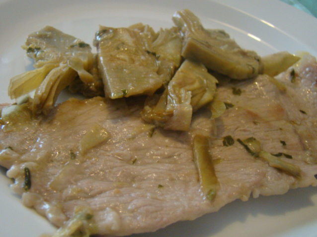 Scaloppine ai carciofi