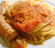 Spaghetti con cicale di mare