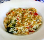 risotto con verdure ( cottura microonde)