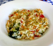 risotto con verdure ( cottura microonde)