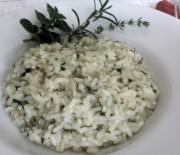 risotto erbe aromatiche ( cottura microonde )