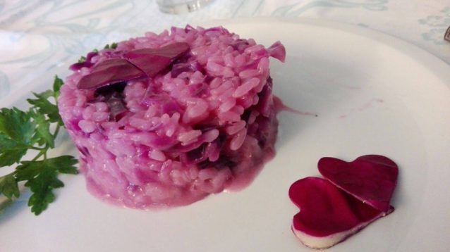 Risotto verza viola