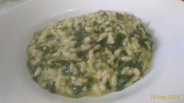 Risotto di spinaci